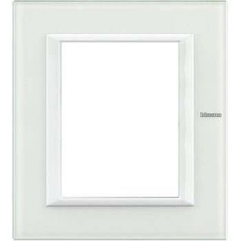 Bticino 3+3modulig white Glass Rahmen (HA4826VBB)