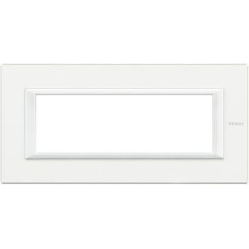 Bticino 6modulig white aluminium Rahmen (HA4806HD)