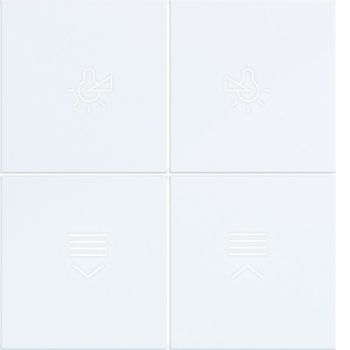 Hager für TS KNX 4fach A.x/C.x l.weiß matt Aufsatz (WAK7214WM)