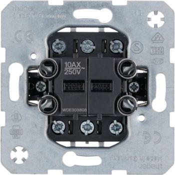 Hager UP 10 AX Doppel-Wechselschalter (WDE303808)