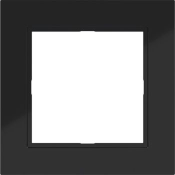 Hager 1fach A.1 nachtschwarz glänzend Rahmen (WAD6100BG)