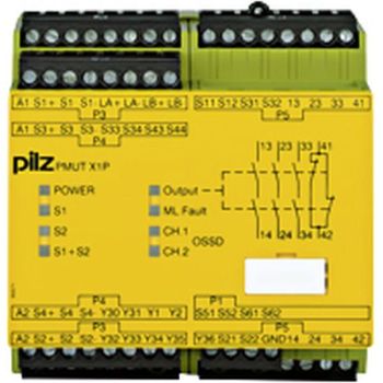 Pilz PMUT X1P 24VDC 3n/o 1n/c 5so Mutingsteuerung (778010)