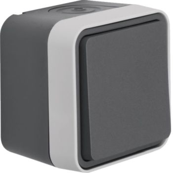 Hager AP Schließer W.1 IP55 grau Taster (WNC020)