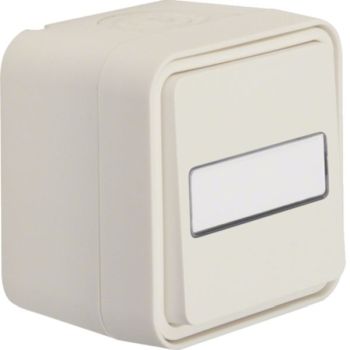 Hager AP mit Beschriftungsfeld W.1 IP55 pws Wechselschalter (WNC006B)
