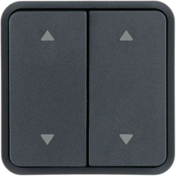 Hager 2f. f Taster BA AP Bed. 2 Pf. o/u W.1 gr Wippe (WNT974)
