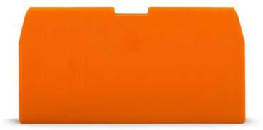 Wago 1mm dick orange Abschluss- und Zwischenplatte (870-944)
