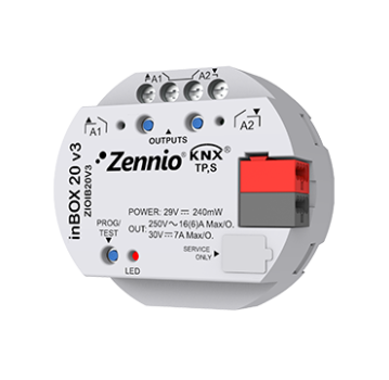 Zennio ZIOIB20V3, Unterputz KNX-Universalaktor  2-fach