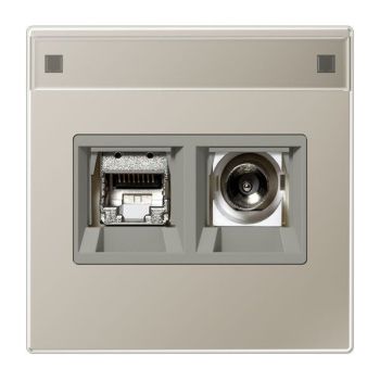 Jung Anschlussdose MMDES4521 Smart-TV Edelstahl