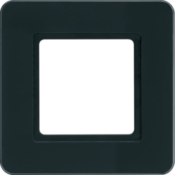 Berker 10116176, Rahmen 1fach Q.7 f. Bel, Glas schwarz