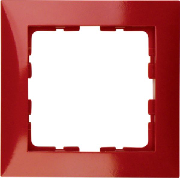 Berker 10118962, Rahmen 1fach S.1 rot glänzend