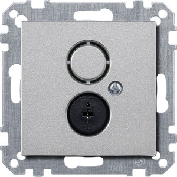 Merten 297460,Lautsprecher-Steckdosen-Einsatz, aluminium, System M