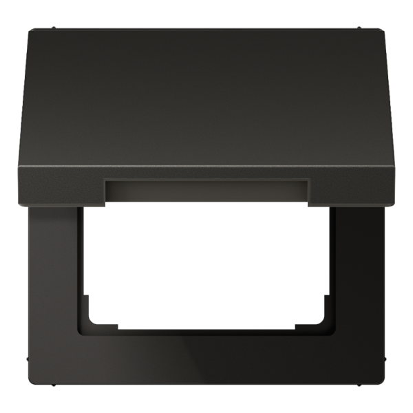 Jung AL2990KLAN, Klappdeckel mit Rückstellfeder, Aluminium lackiert, Serie LS, anthrazit (lackiertes Aluminium) Jung AL2990KLAN, Klappdeckel mit Rückstellfeder, Aluminium lackiert, Serie LS, anthrazit (lackiertes Aluminium)