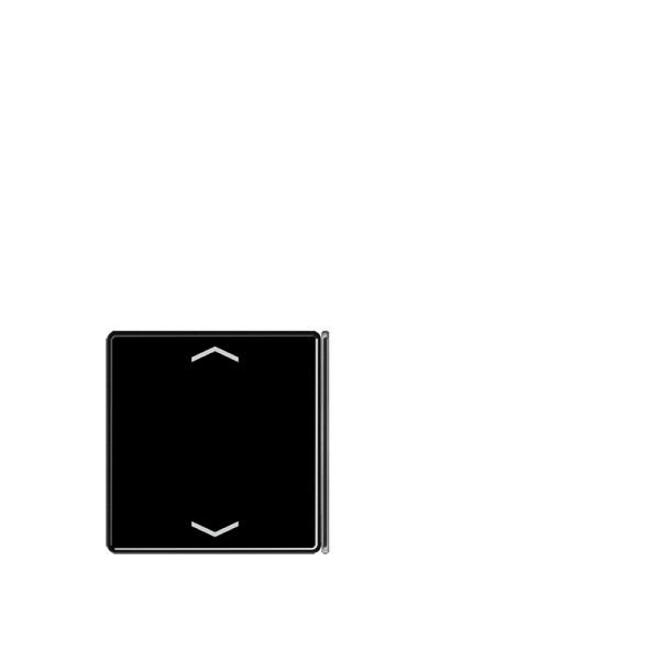 Jung A404TSAPSW23, Taste 4fach, 2+3, mit Pfeilsymbolen, F40, Serie A, schwarz