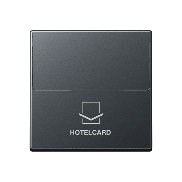 Jung A590CARDANM, Hotelcard-Schalter (ohne Taster-Einsatz), Hotelcard, Serie A, anthrazit matt