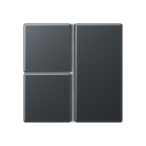 Jung A403TSAANM, Tastensatz 3fach, F40, Serie A, anthrazit matt