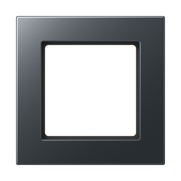 Jung A5581BFANM, Rahmen 1fach, senkrechte und waagerechte Montage, Thermoplast lackiert, A 550, anthrazit matt