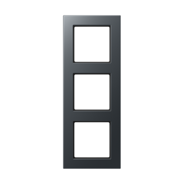 Jung A5583BFANM, Rahmen 3fach, senkrechte und waagerechte Montage, Thermoplast lackiert, A 550, anthrazit matt