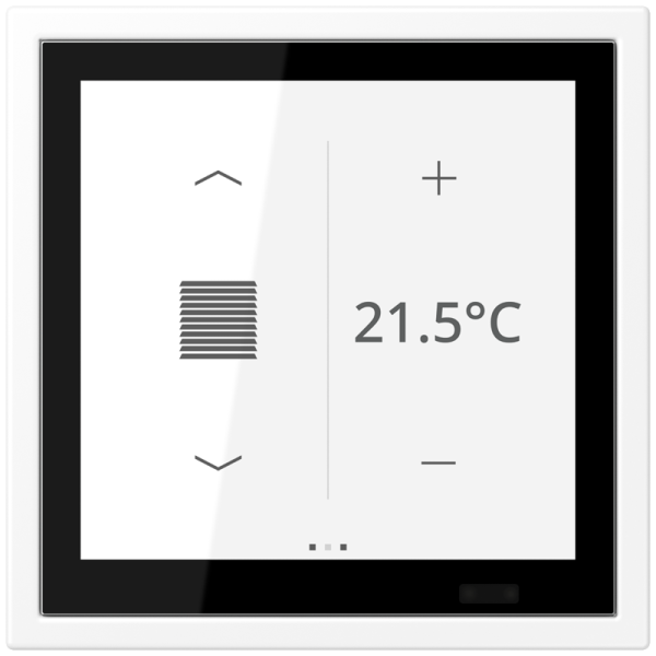 Jung LSZ459BFD1SWWM, KNX Raumcontroller LS TOUCH, NaV, schneeweiß matt