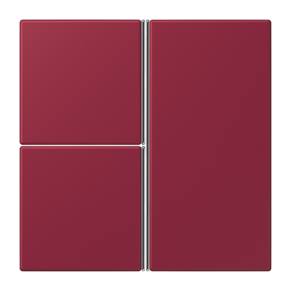 Jung LC403TSA255, Tastensatz 3fach, F40, Serie LS, le rubis