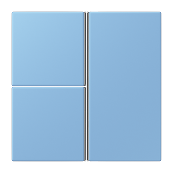 Jung LC403TSA256, Tastensatz 3fach, F40, Serie LS, bleu céruléen 59
