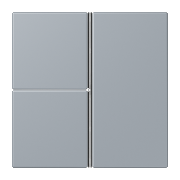 Jung LC403TSA257, Tastensatz 3fach, F40, Serie LS, gris clair 59