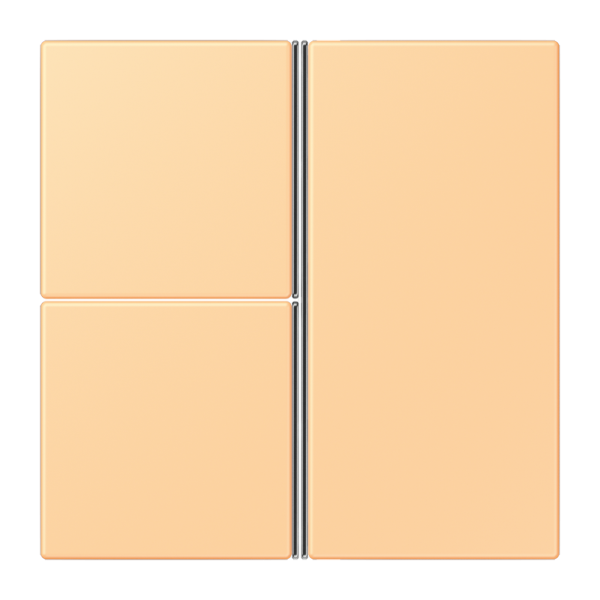 Jung LC403TSA258, Tastensatz 3fach, F40, Serie LS, terre sienne claire 59