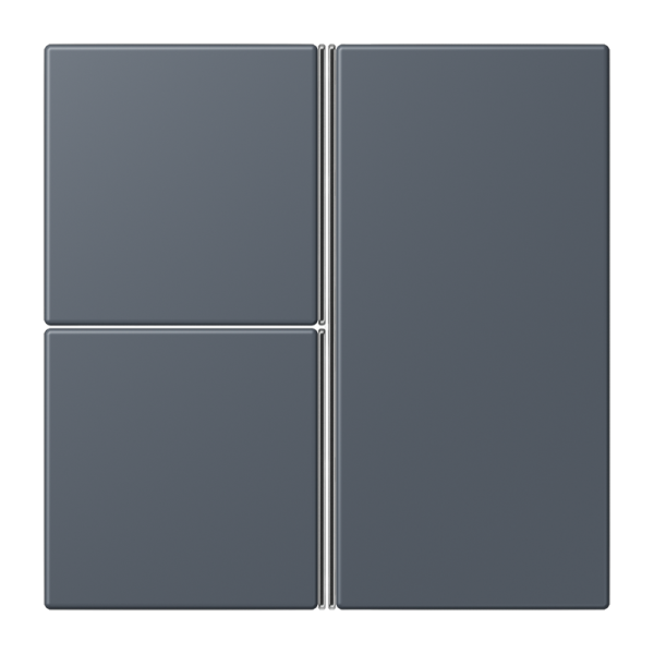 Jung LC403TSA262, Tastensatz 3fach, F40, Serie LS, gris fonce 59