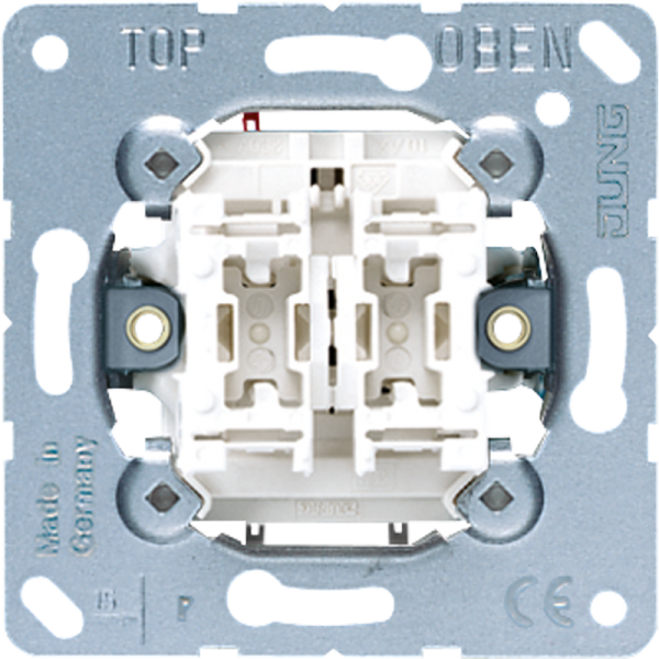 Jung 505EU, Wippschalter, 10 AX 250 V ~, Serien, ohne Krallen