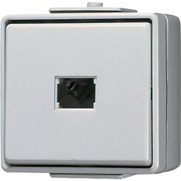 Jung 631W, Taster, 1-pol. Schließer, 10 A 250 V ~, IP 44, WG 600