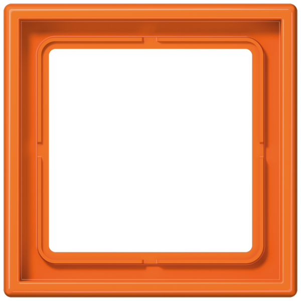 Jung LS981O, Rahmen 1fach, senkrechte und waagerechte Montage, Duroplast, LS 990, orange