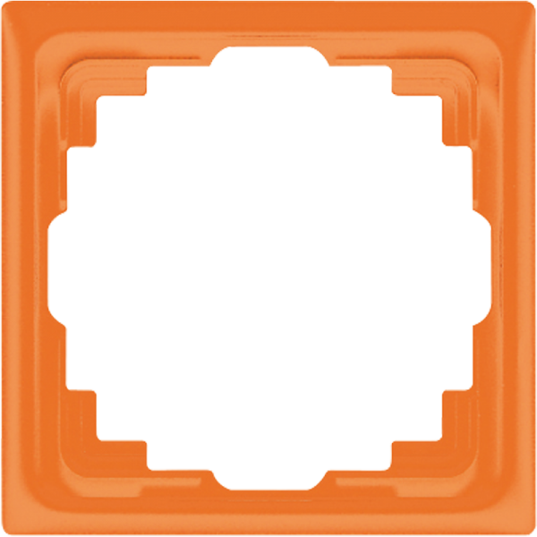 Jung CD581KO, Rahmen für Kabelkanal-Installation 1fach, senkrechte und waagerechte Montage, Thermoplast, Kabelkanal CD, orange (für ZSV)