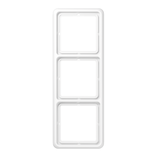 Jung CD583WUWW, Rahmen 3fach, senkrechte und waagerechte Montage, Thermoplast, CD 500, alpinweiß