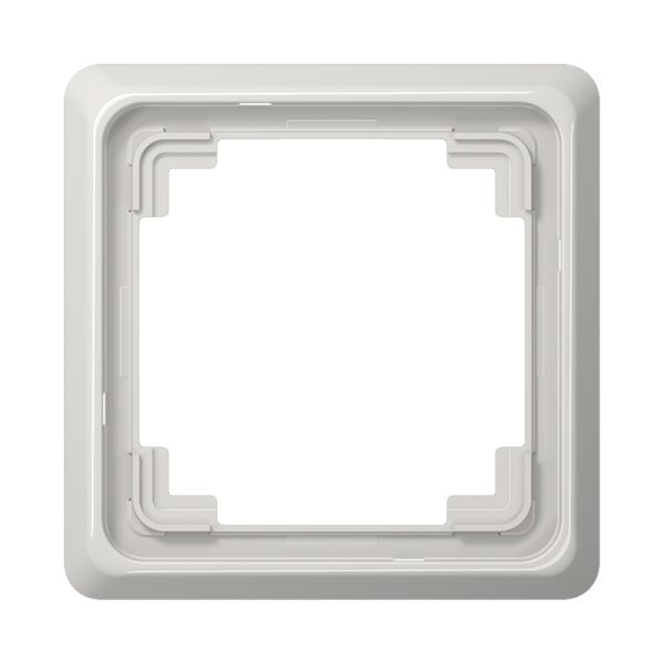 Jung CDP581LG, Rahmen 1fach, senkrechte und waagerechte Montage, Duroplast, CD PLUS, lichtgrau