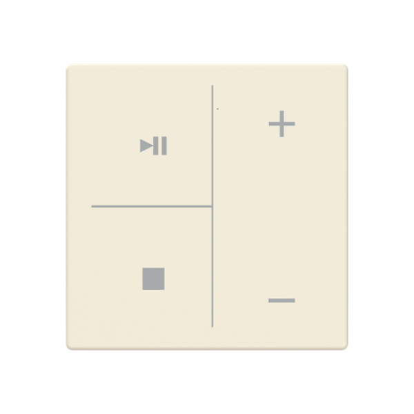 Busch Jaeger LFMW/A.4.63.11-82, Abdeckung als Taster 4-fach mit Symbolik Musiksteuerung"(2CKA006199A0256)"
