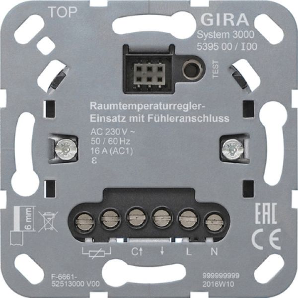 Gira 539500,S3000 RTR-Eins. + Fühleranschluss Einsatz