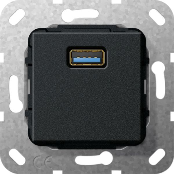 Gira 568210,USB 3.0 A Kpl. Einsatz Schwarz m