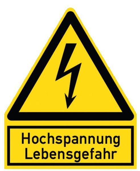 Protec PWZHS (200x244mm) Warnzeichen Hochspannung,(05102153)