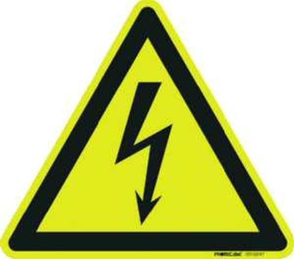 Protec PWZK 20 nach BGV A8 KS Warnzeichen Kunststoff 20cm,(05103575)