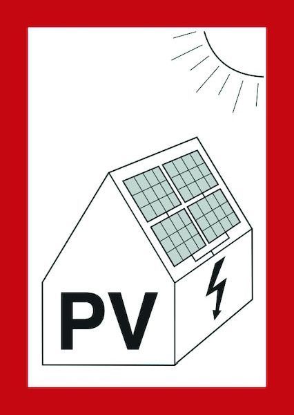 PROTEC.class PWZPV1 PV-Anlage Folie Brandschutzzeichen (05106548)