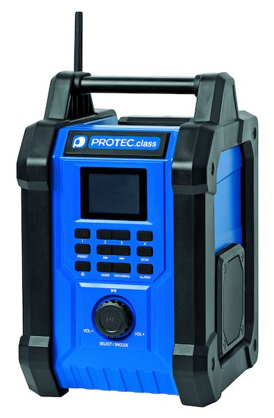 #PROTEC.class POP FM-DAB-BT-USB Akku-Baustellenradio (05700118)