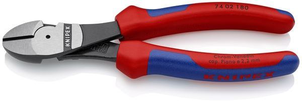 Knipex pol. isol. 180mm Kraftseitenschneider (74 02 180) Knipex pol. isol. 180mm Kraftseitenschneider (74 02 180)