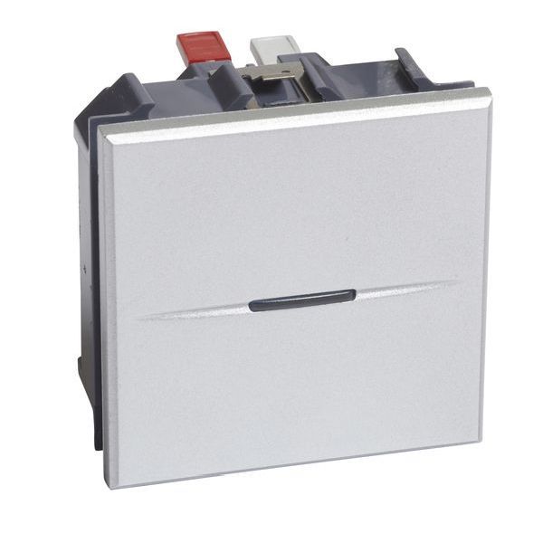 Bticino AX Schl. 10A 2M Alu Taster (HC4005M2AN)
