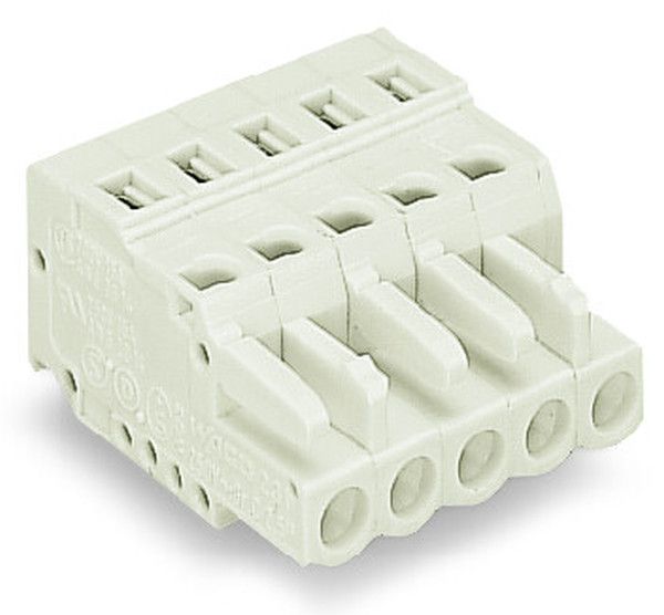 Wago 100% fehlsteckgeschützt lichtgrau Federleiste (721-109/026-000)