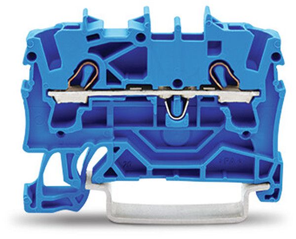 Wago 2002-1204 2,5qmm blau 2 Leiter Durchgangsklemme (2002-1204)