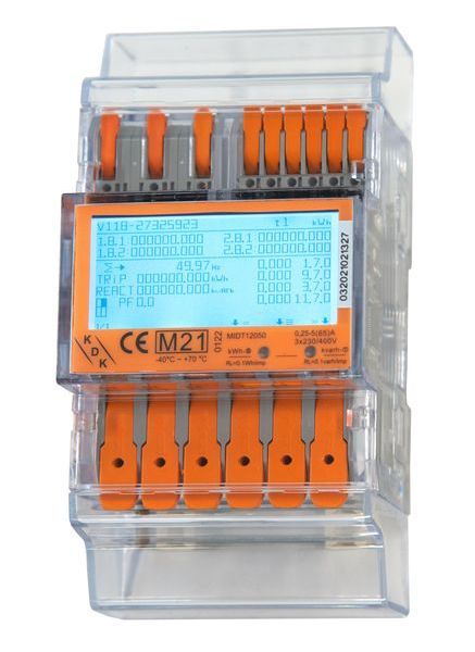 KDK KDK COUNT3 Push-in-CAGE_CLAMP-4Q4TE-MID Hutschienen-Drehstromzähler (420565PRO20-U)