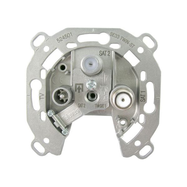 TELEVES SE33TWIN-ST 3-fach ohne Abdeckung Antennendose SAT-Twin ABAKUS (524501)