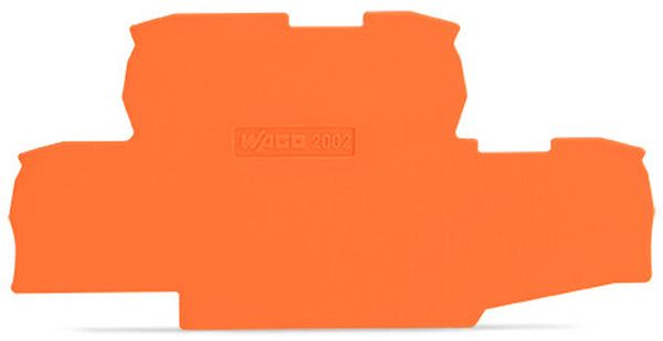 Wago 0,8 mm dick orange Abschlussplatte (2002-2792)