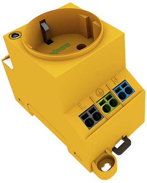 Wago zur Tragschienen- Schraubmontage Schaltschranksteckdose (709-582)