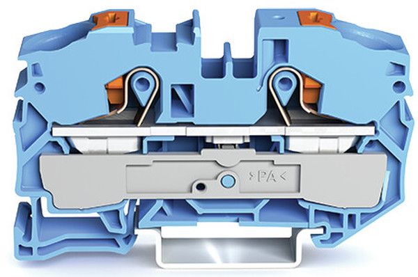 Wago 2Leiter Drücker 16qmm blau Durchgangsklemme (2216-1204)