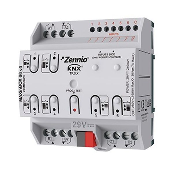 Zennio MAXinBOX 66 v3 Multifunktionsaktor (ZIOMB66V3) Zennio MAXinBOX 66 v3 Multifunktionsaktor (ZIOMB66V3)